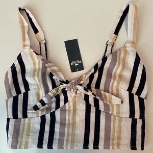 hollister striped tank top